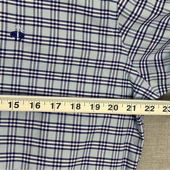 Brooks Brothers Regent Shirt Sz Large Button Down Supima Cotton Non Iron Blue - Picture 6 of 6